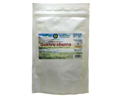 Gokshura polvo Adarsh Ayurvedic, 100 gramoss