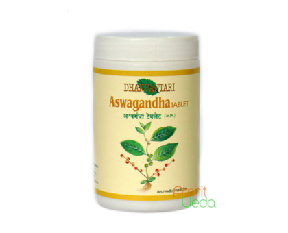 Ashwagandha Dhanvantari, 200 gramoss ~ 400 tabletas ~ 400 tabletas