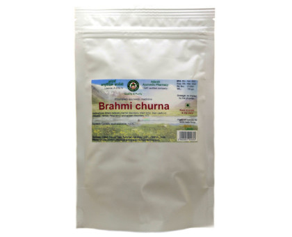 Brahmi polvo Adarsh Ayurvedic, 100 gramoss