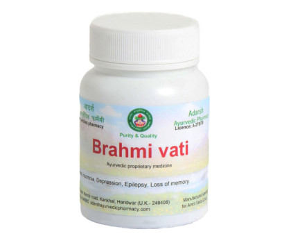 Brahmi vati Adarsh Ayurvedic, 20 gramoss ~ 65 tabletas