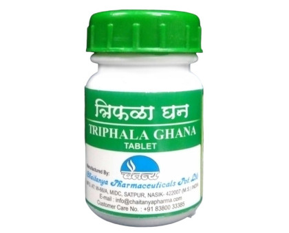 Triphala extracto Chaitanya (Triphala extractoa Chaitanya), 60 tabletas