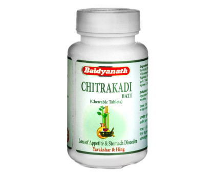 Chitrakadi bati Baidyanath, 80 tabletas - 24 gramoss