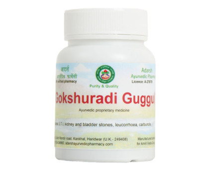 Gokshuradi Guggul Adarsh Ayurvedic, 40 gramoss ~ 100 tabletas