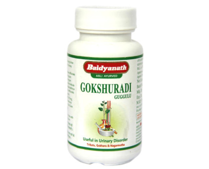 Gokshuradi Guggulu Baidyanath, 80 tabletas - 30 gramoss