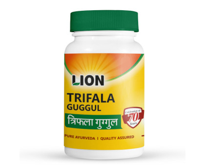 Triphala Guggul Lion, 100 tabletas