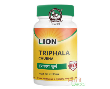 Triphala polvo Lion, 100 gramoss