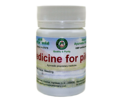 Medicine for piles Adarsh Ayurvedic, 40 gramoss ~ 100 tabletas