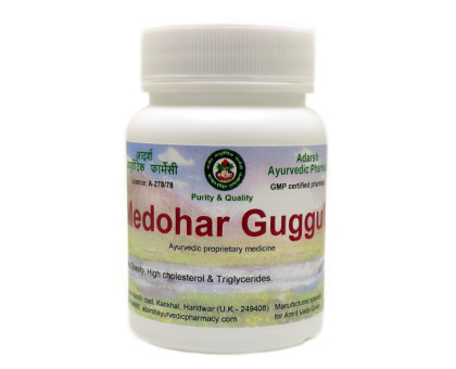 Medohar Guggul Adarsh Ayurvedic, 40 gramoss ~ 100 tabletas