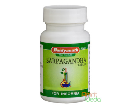 Sarpagandha Baidyanath, 50 tabletas - 23 gramoss - 23 gramoss