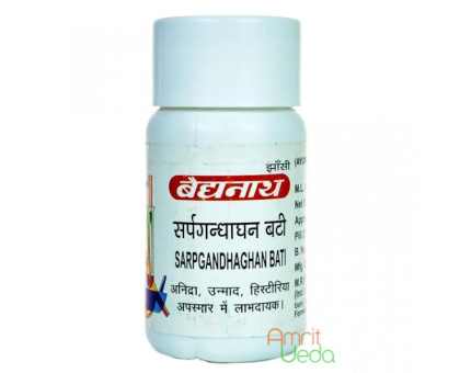 Sarpagandhaextract bati Baidyanath, 10 gramoss - 40 tabletas