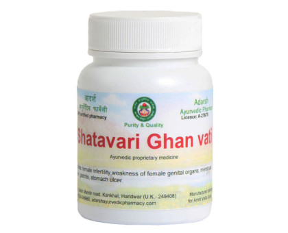 Shatavari extracto Adarsh Ayurvedic, 20 gramoss ~ 50 tabletas