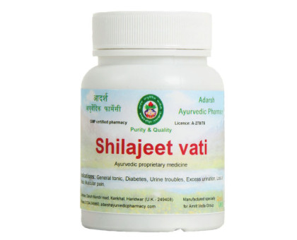 Shilajeet vati Adarsh Ayurvedic, 40 grams ~ 110 tablets