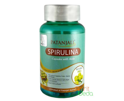 Spirulina with Amla Patanjali, 60 cápsulas