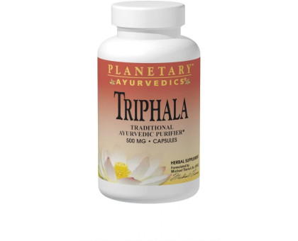 Triphala 1000 mg Planetary Ayurvedics, 120 tabletas