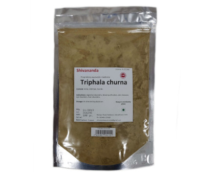 Triphala polvo Shivananda, 100 gramoss