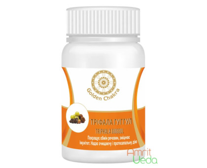 Triphala Guggul Golden Chakra, 60 tabletas