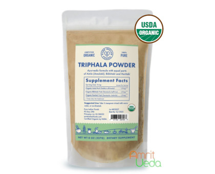 Triphala polvo Pure Indian Foods, 227 gramoss