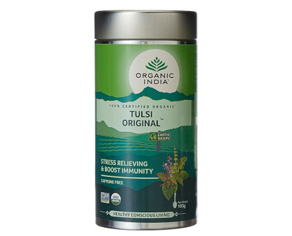 Tulsi Original té Organic India, 100 gramoss