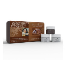 Mini Kit Chocolate Plus — Crema Nutritiva Chocolate Nourishing Plus + Mascarilla Rejuvenecedora de Chocolate Plus + Exfoliante Coffee Bean Plus, 3x10 gramos