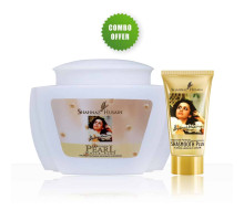 Combo — Crema Blanqueadora Precious Pearl White Plus + Crema para Contorno de Ojos Shasmooth Plus Almond, 500 gramos + 40 gramos