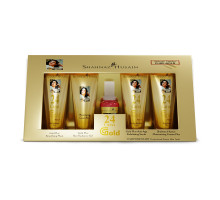 Kit Gold Skin Radiance Timeless Youth — Exfoliante, Gel, Crema, Mascarilla, Tónico Facial Professional Power, 4x10 gramos + 15 ml