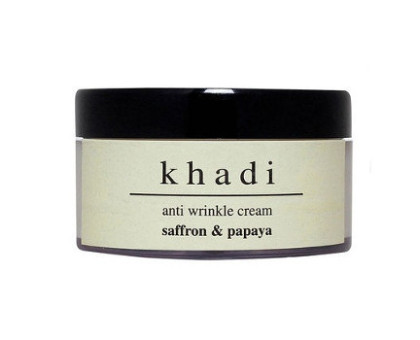 Anti wrinkle cream Saffron & Papaya Khadi, 50 gramoss