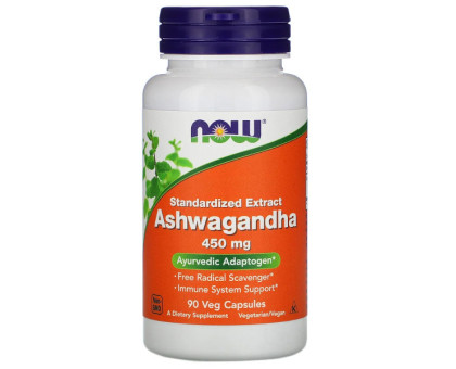 Ashwagandha extracto 450 mg Now Foods, 90 cápsulas