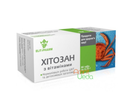 Chitosan with vitamins Elit-Pharm, 80 tabletas