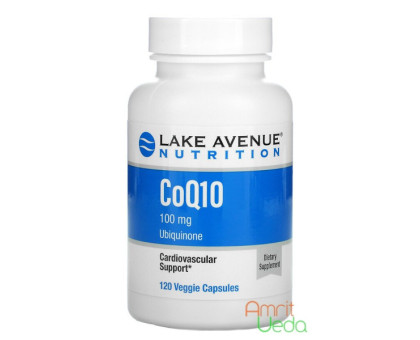 Coenzyme Q10 100 mg Lake Avenue, 120 cápsulas