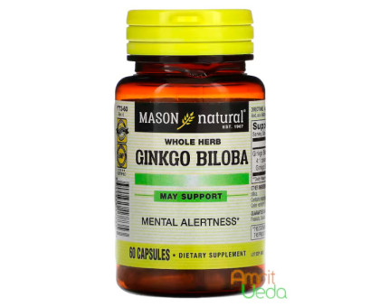 Ginkgo Biloba Mason Natural, 60 cápsulas