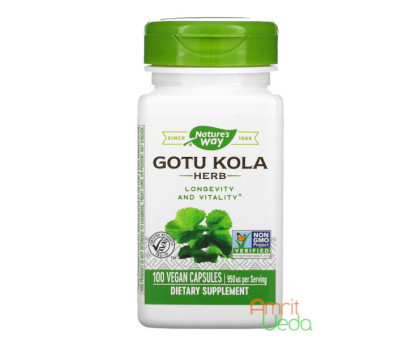 Gotu Kola 950 mg Nature's Way, 100 cápsulas