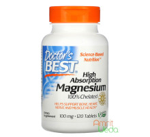 Magnesium chelated - 100 mg, 120 tabletas