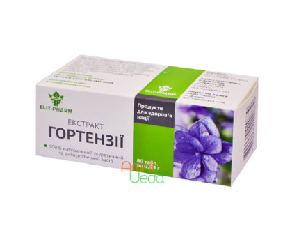 Hydrangea extracto Elit-Pharm, 80 tabletas