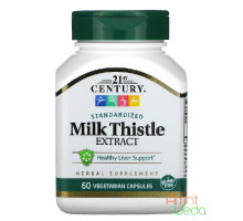 Milk Thistle extracto, 60 cápsulas