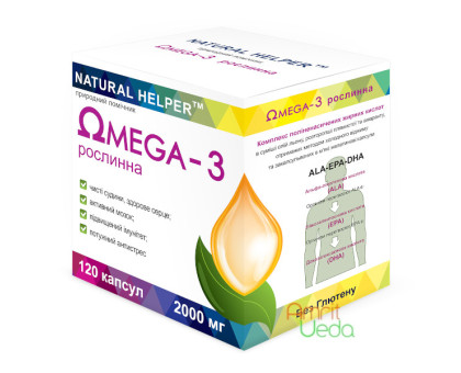 Omega 3 herbal Natural Helper, 120 cápsulas