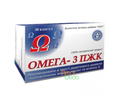 Omega 3 PUFA Elit-Pharm, 50 cápsulas