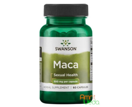 Peruvian Maca extracto 500 mg Swanson, 60 cápsulas