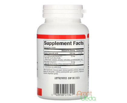 Vitamin C 1000 mg Natural Factors, 60 tabletas