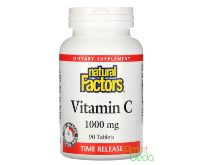 Vitamin C 1000 mg Natural Factors, 60 tabletas