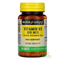 Vitamin K2 plus D3, 100 tabletas