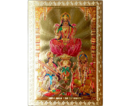 Imán Lakshmi Sarasvati y Ganesh (Magnet Lakshmi Sarasvati and Ganesh) Gana India