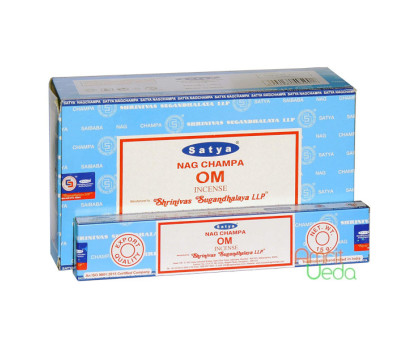 Incense sticks Satya Nag Champa OM Satya, 15 gramoss