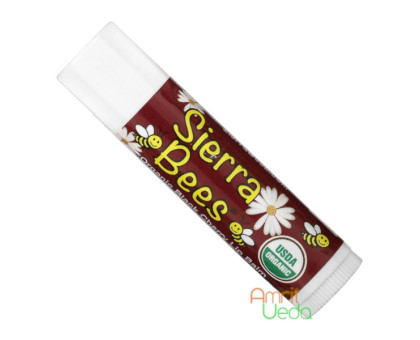 Lip bálsamo Black cherry Sierra Bees, 4 gramoss