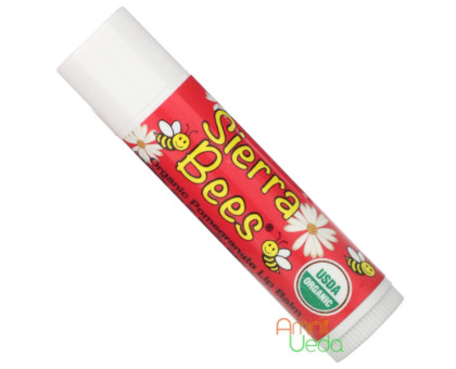 Lip balm Pomegranate Sierra Bees, 4 grams