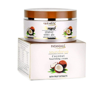 Cream nourishing coconut Soundarya Patanjali, 50 gramoss